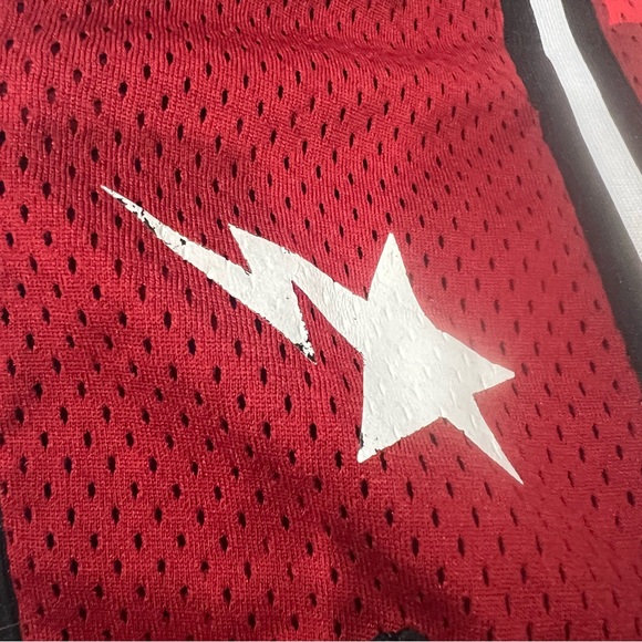 Bape Red Camo Kids Camo Basketball Shorts A Bathing Ape Sz 110 2-3 Year Olds - Picture 7 of 9